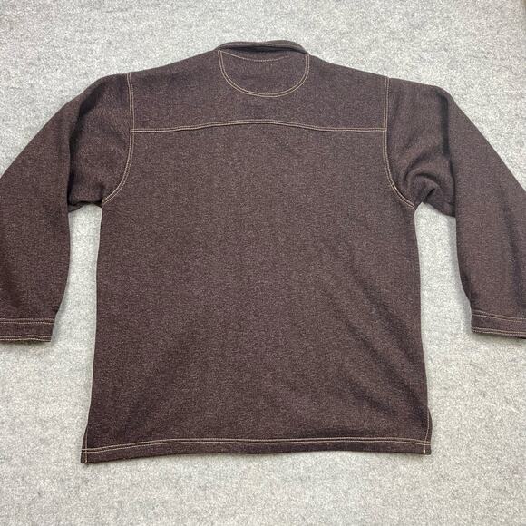 Men's Brown Button-Up Sweater by - Picture 3 of 8